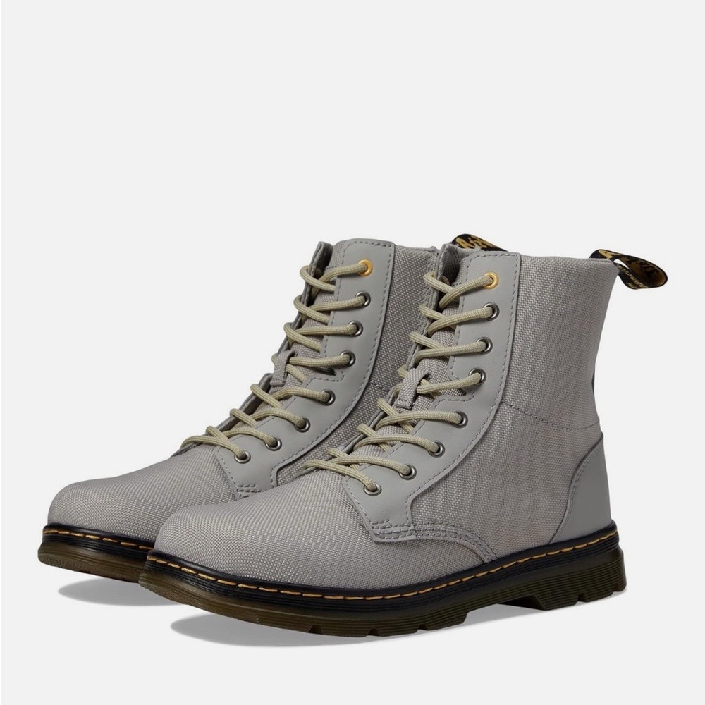 Dr. Martens Combs J Grey Kids Utility Boots